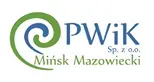 Kliknięcie powiększy obraz. Logo firmy PWiK Sp. z o.o. z napisem Mińsk Mazowiecki.